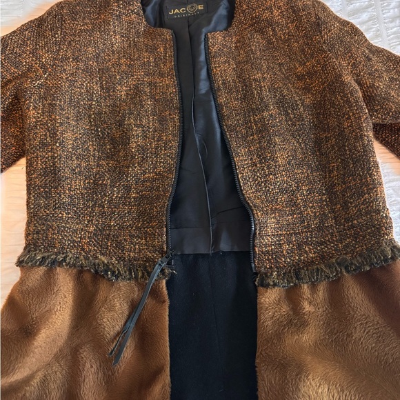 Vintage Brown Tweed Women's Jacket - Picture 8 of 10
